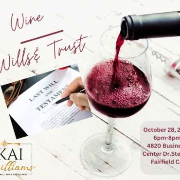 Wine, Wills and Trust, hosted by Kai Williams